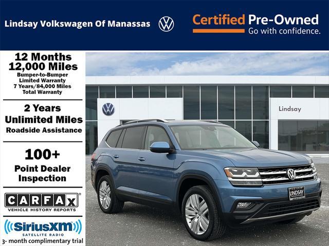 used 2019 Volkswagen Atlas car, priced at $24,377