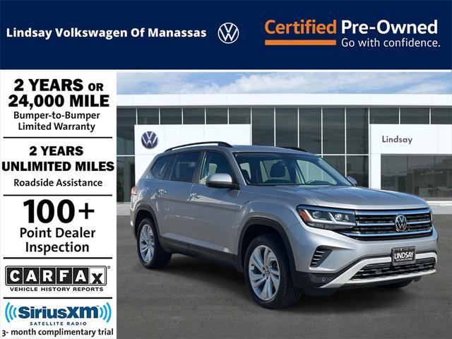 used 2021 Volkswagen Atlas car, priced at $25,777