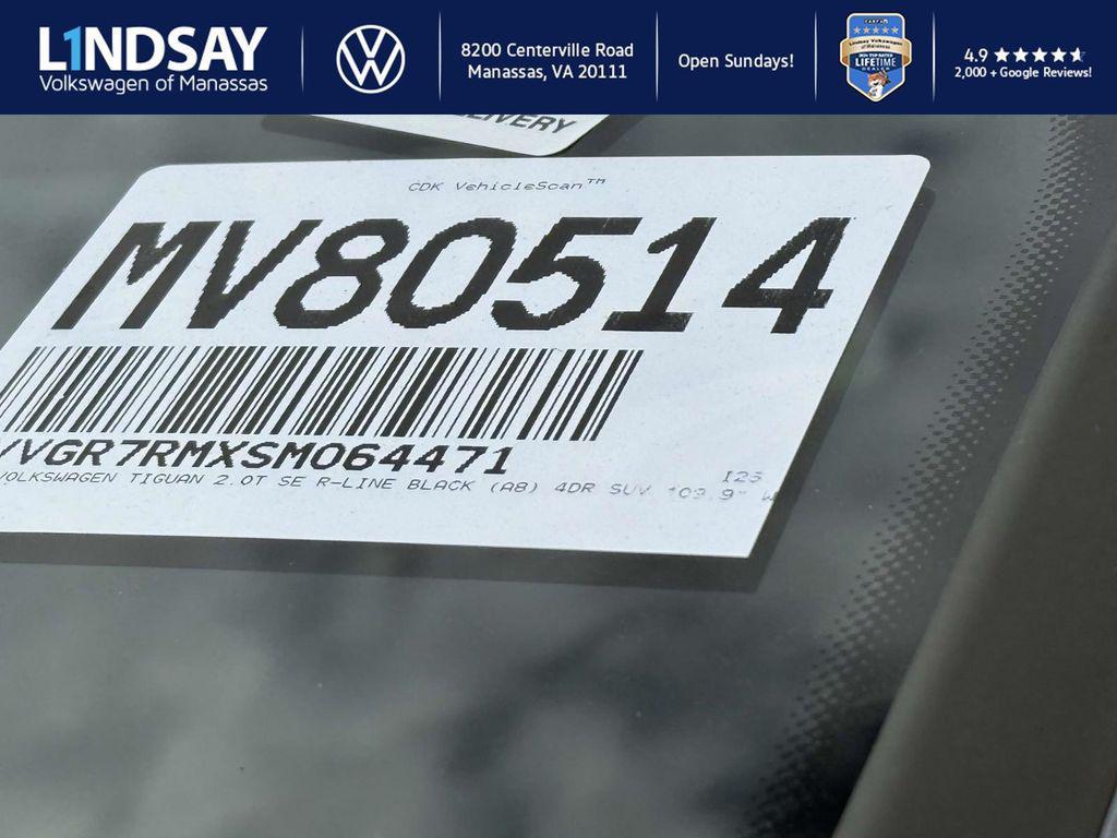 new 2025 Volkswagen Tiguan car, priced at $33,807