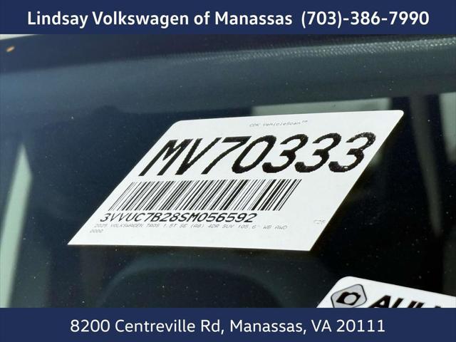 new 2025 Volkswagen Taos car, priced at $30,454