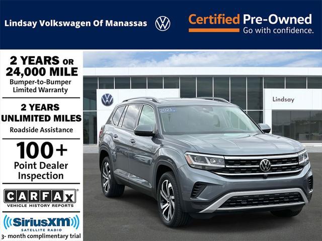 used 2021 Volkswagen Atlas car, priced at $30,997