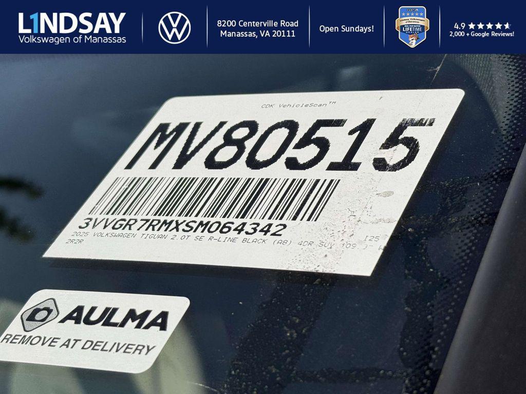 new 2025 Volkswagen Tiguan car, priced at $33,807