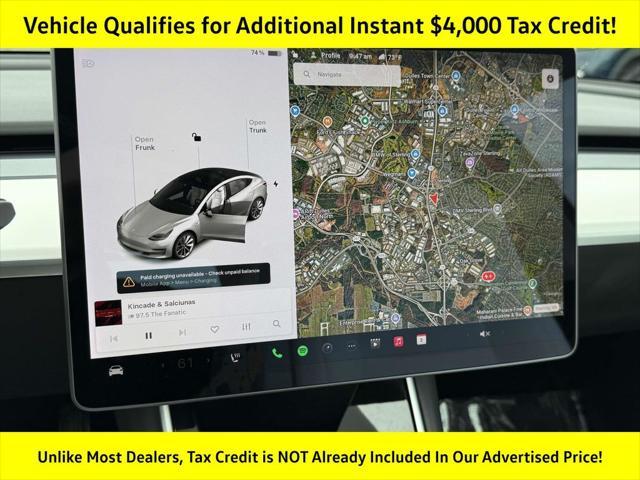 used 2018 Tesla Model 3 car, priced at $23,987