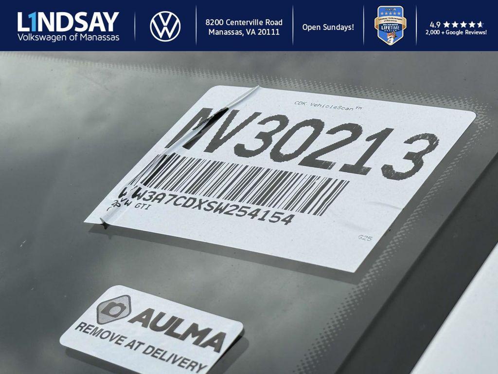 new 2025 Volkswagen Golf GTI car, priced at $39,279