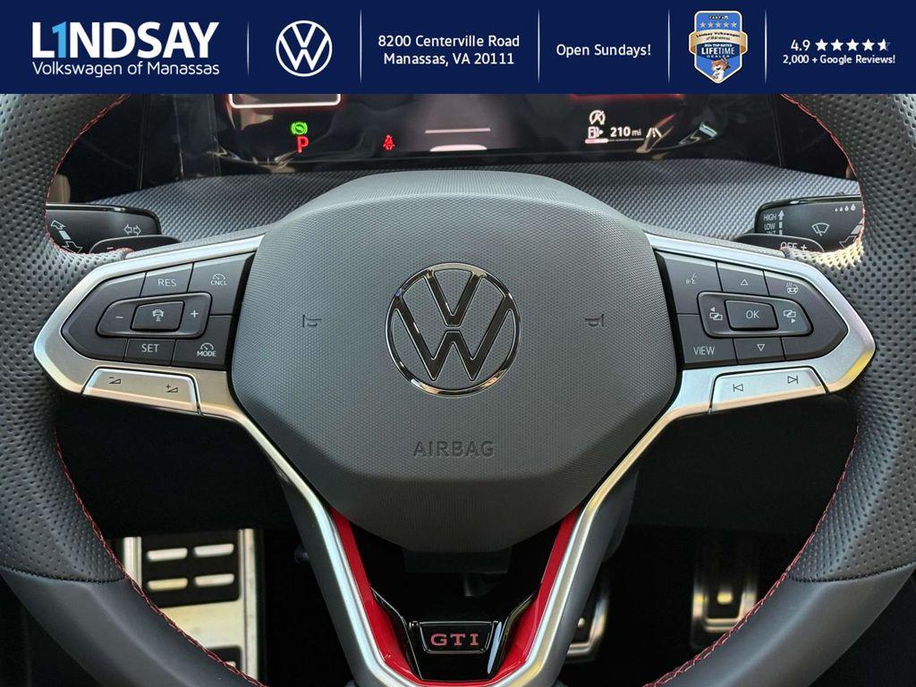 new 2025 Volkswagen Golf GTI car, priced at $37,722