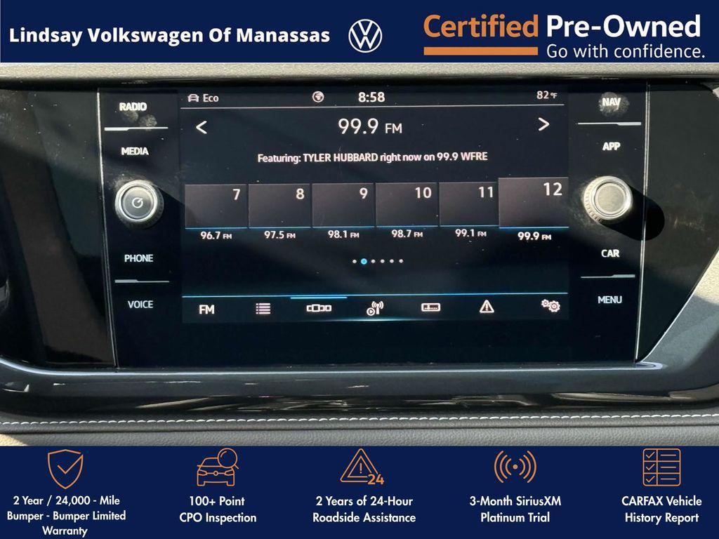 used 2022 Volkswagen Taos car, priced at $24,454