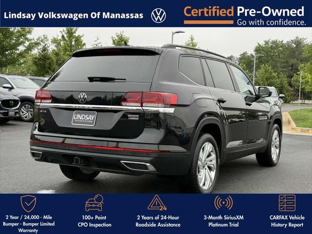 used 2021 Volkswagen Atlas car, priced at $27,997