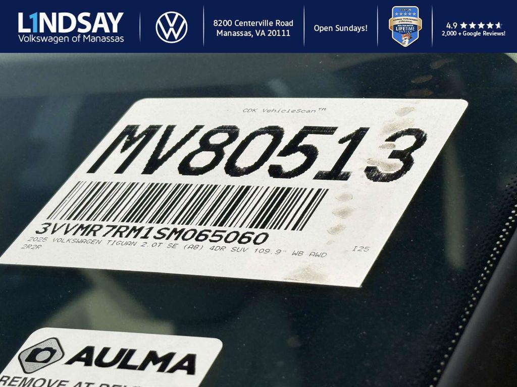 new 2025 Volkswagen Tiguan car, priced at $34,779