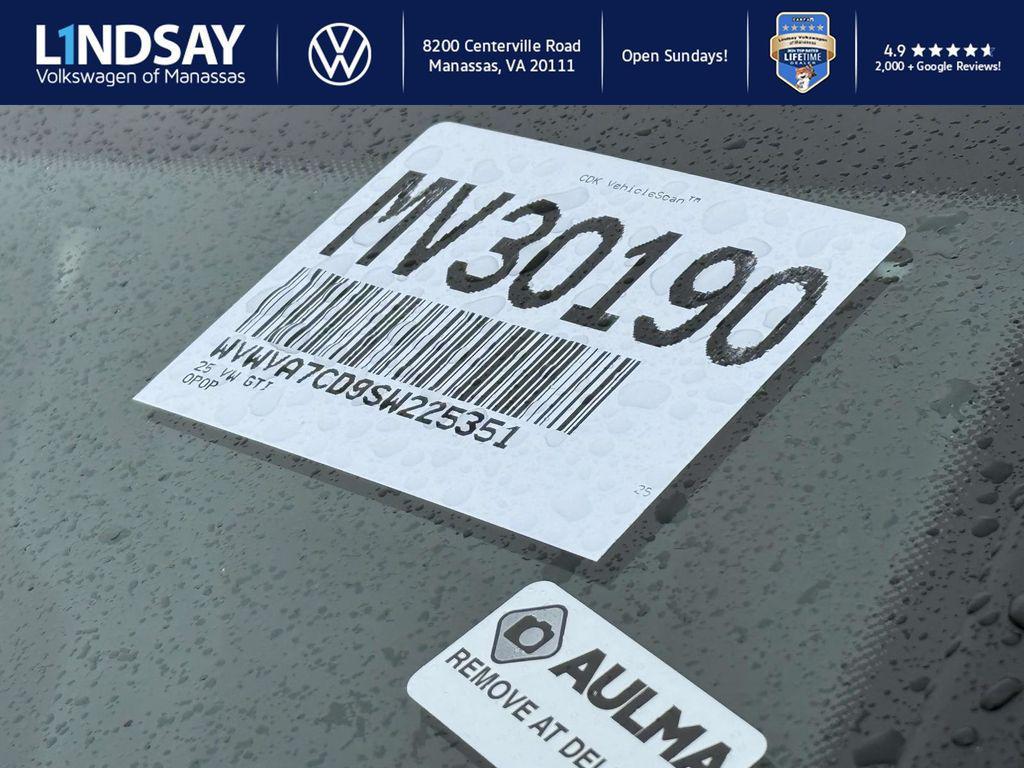 new 2025 Volkswagen Golf GTI car, priced at $41,837