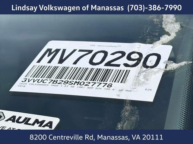 new 2025 Volkswagen Taos car, priced at $30,891