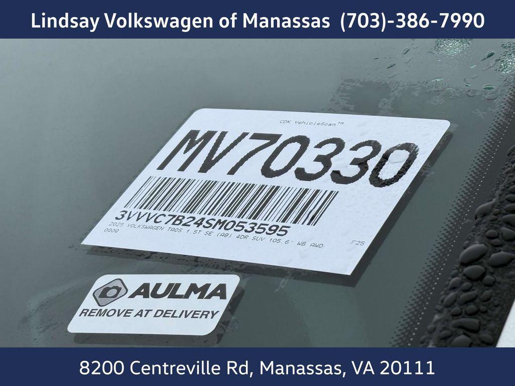 new 2025 Volkswagen Taos car, priced at $31,674
