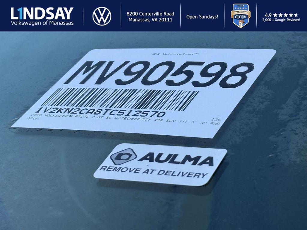 new 2026 Volkswagen Atlas car, priced at $46,642