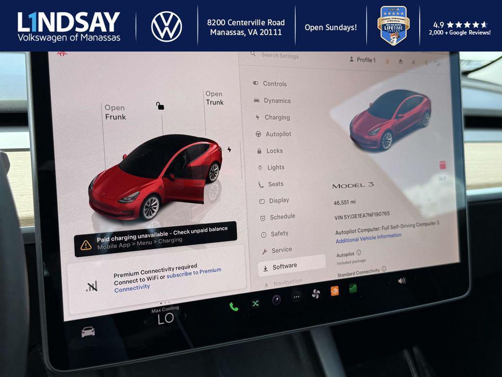 used 2022 Tesla Model 3 car, priced at $21,333