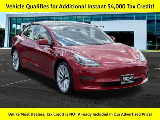 used 2022 Tesla Model 3 car, priced at $23,988