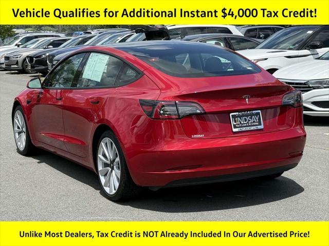 used 2022 Tesla Model 3 car, priced at $23,988