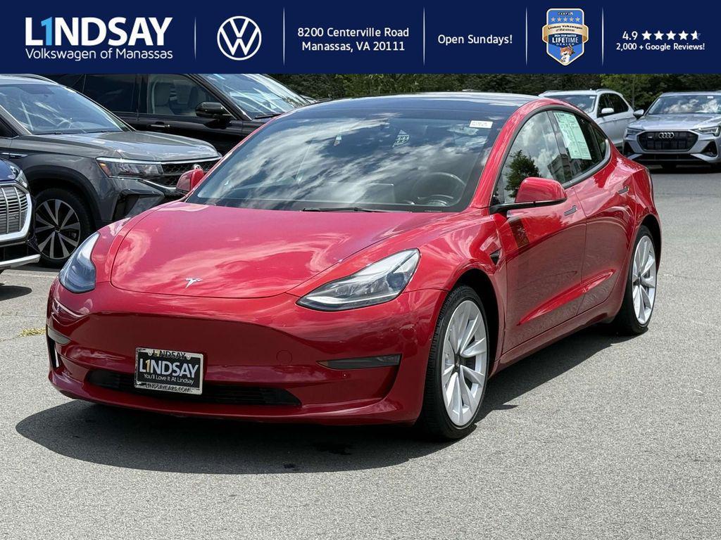 used 2022 Tesla Model 3 car, priced at $21,333