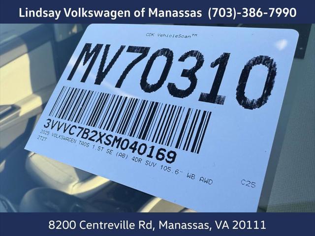 new 2025 Volkswagen Taos car, priced at $31,486