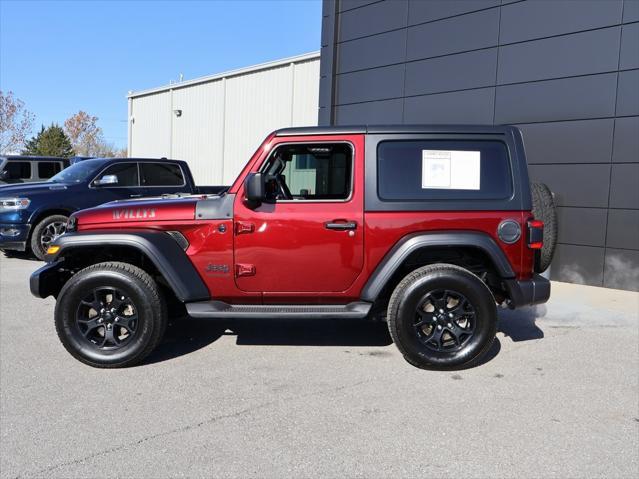 used 2021 Jeep Wrangler car, priced at $25,292