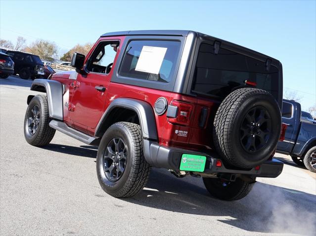 used 2021 Jeep Wrangler car, priced at $25,292