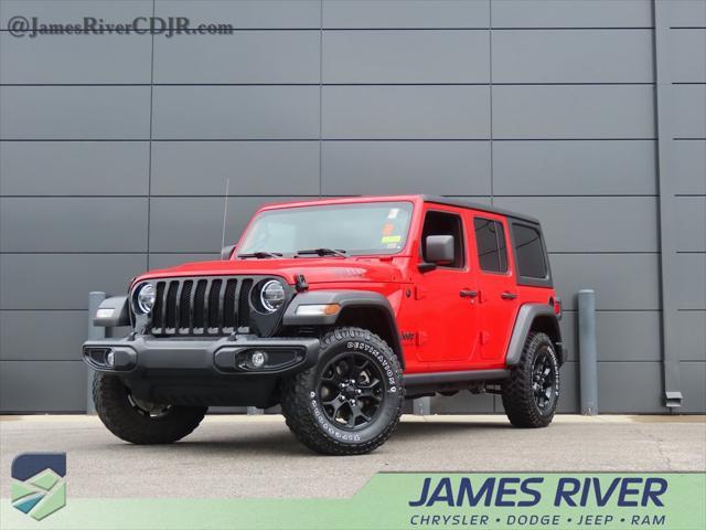 used 2021 Jeep Wrangler car, priced at $33,827