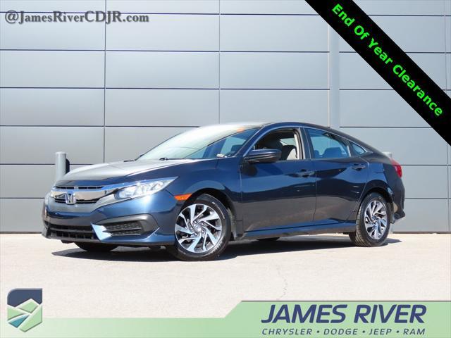 used 2018 Honda Civic car, priced at $17,117