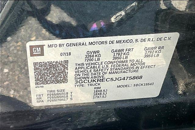 used 2018 Chevrolet Silverado 1500 car, priced at $29,000