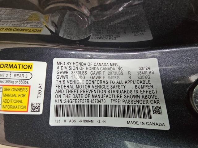 used 2024 Honda Civic car, priced at $20,495