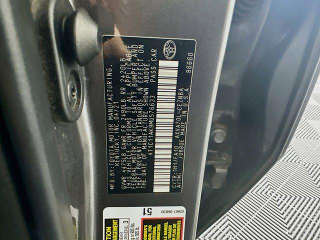 used 2021 Toyota Camry car, priced at $21,547