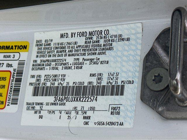 used 2019 Ford Fusion Hybrid car, priced at $13,997