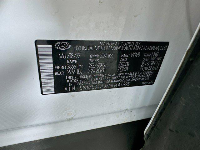 used 2022 Hyundai Santa Fe car, priced at $23,997