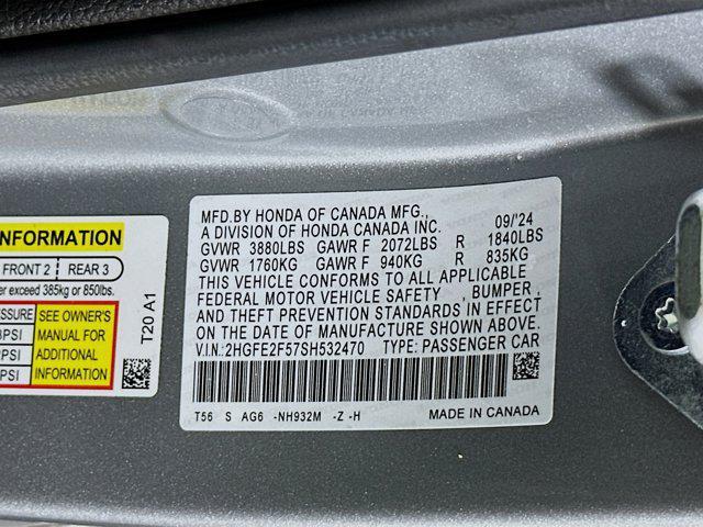used 2025 Honda Civic car, priced at $24,647