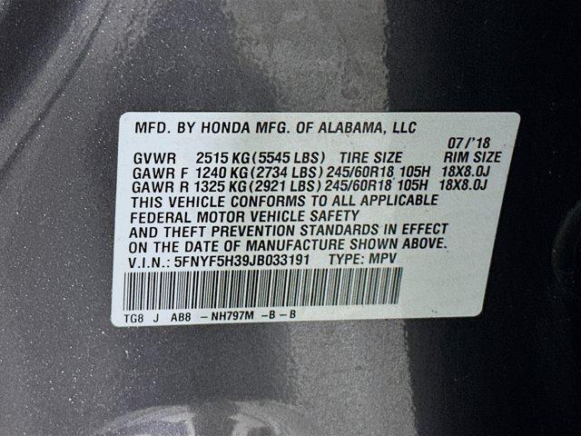 used 2018 Honda Pilot car, priced at $19,647