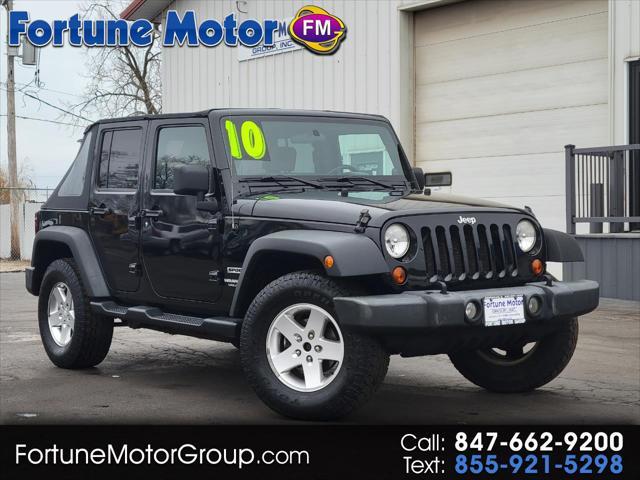 used 2010 Jeep Wrangler Unlimited car, priced at $11,999