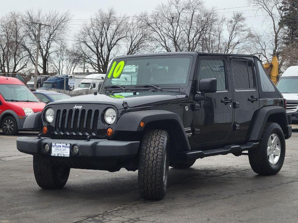 used 2010 Jeep Wrangler Unlimited car, priced at $9,499