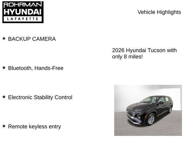 new 2026 Hyundai Tucson car, priced at $29,241