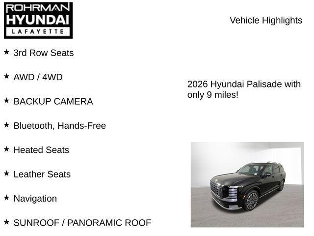 new 2026 Hyundai Palisade car, priced at $57,524