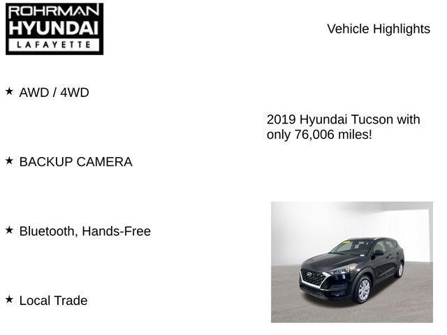 used 2019 Hyundai Tucson car, priced at $14,694