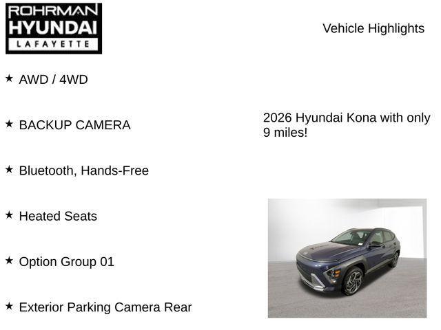new 2026 Hyundai Kona car, priced at $29,362