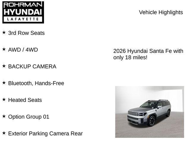 new 2026 Hyundai Santa Fe car, priced at $36,506