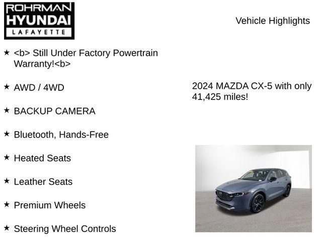 used 2024 Mazda CX-5 car, priced at $26,998