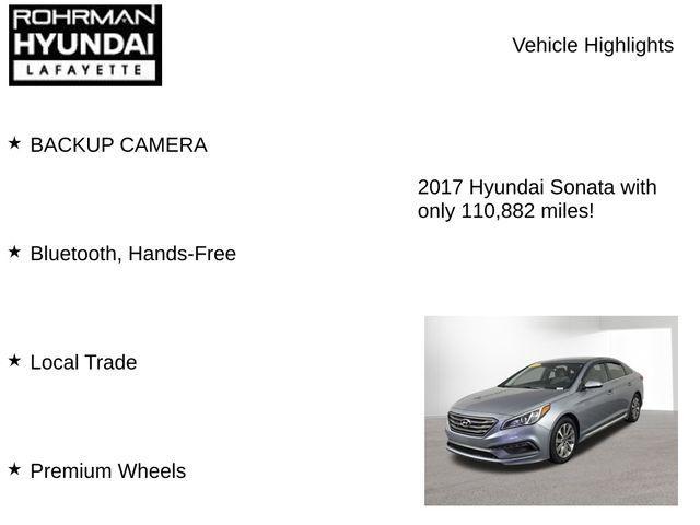 used 2017 Hyundai Sonata car, priced at $11,538