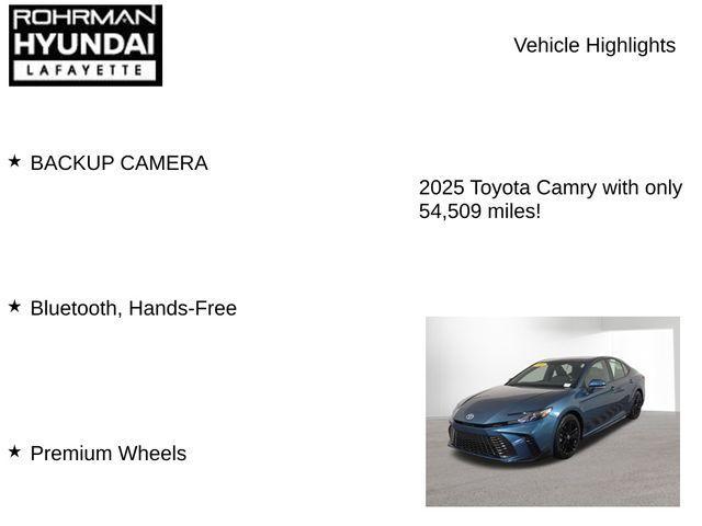 used 2025 Toyota Camry car, priced at $25,863