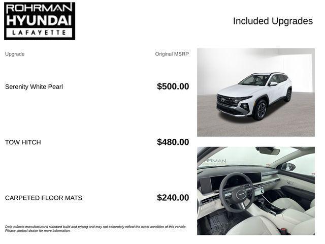 new 2026 Hyundai Tucson car, priced at $30,105