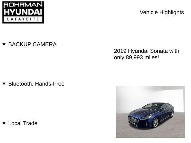 used 2019 Hyundai Sonata car, priced at $13,443