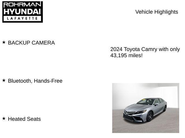 used 2024 Toyota Camry car, priced at $24,330