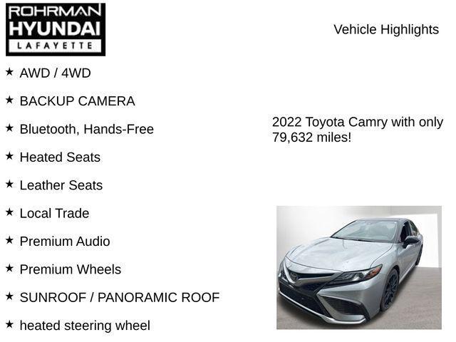 used 2022 Toyota Camry car, priced at $24,999
