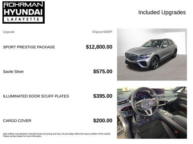 used 2023 Genesis GV70 car, priced at $27,628