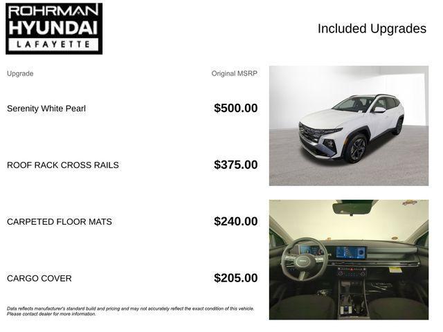 new 2026 Hyundai Tucson car, priced at $31,133