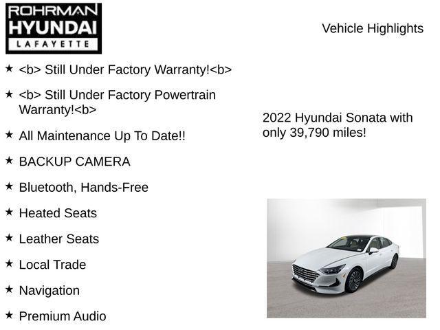 used 2022 Hyundai Sonata Hybrid car, priced at $24,738