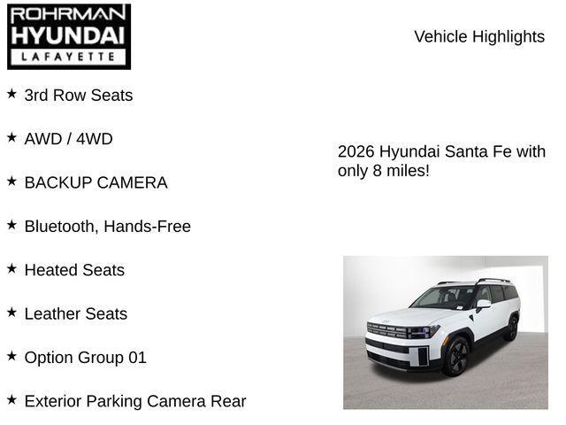 new 2026 Hyundai SANTA FE HEV car, priced at $37,626